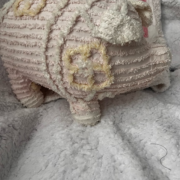 Vintage Chenille Stuffed Pig by Blue Moon , Shabby Chic Pig , - Picture 10 of 10